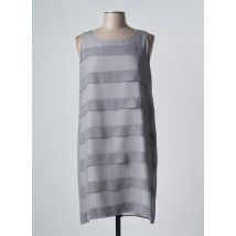 ROBE LEGERE BY VERA MONT - Robe mi-longue gris en soie - Femme - Taille 44 - Modz