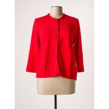 SAINT CHARLES - Gilet manches longues rouge en viscose - Femme - Taille 44 - Modz