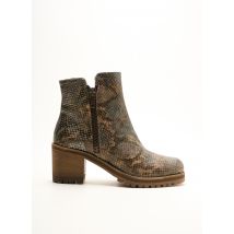 NIMAL - Bottines/Boots vert en cuir - Femme - Taille 38 - Modz