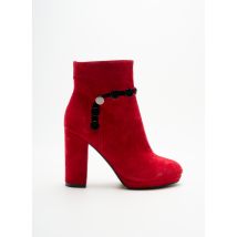 CAFE NOIR - Bottines/Boots rouge en cuir - Femme - Taille 36 - Modz
