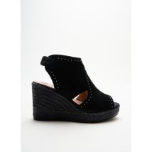 KANNA - Espadrilles noir en cuir - Femme - Taille 41 - Modz