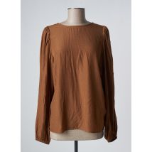 KAFFE - Blouse marron en viscose - Femme - Taille 38 - Modz