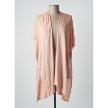 GABRIELLE BY MOLLY BRACKEN - Gilet manches courtes rose en viscose - Femme - Taille 48 - Modz