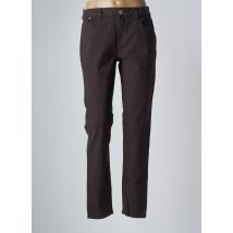 LOLA ESPELETA - Pantalon slim marron en coton - Femme - Taille 38 - Modz