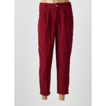 KANOPE - Pantalon 7/8 rouge en coton - Femme - Taille 38 - Modz