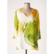 ORTO BOTANICO - Tunique manches longues vert en lin - Femme - Taille 36 - Modz