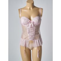 CHRISTIES - Guêpière/Porte-jarretelle rose en polyester - Femme - Taille 95B - Modz