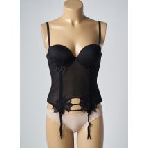 LUNA - Guêpière/Porte-jarretelle noir en polyamide - Femme - Taille 95B - Modz