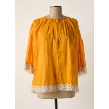 OTTOD'AME - Blouse jaune en coton - Femme - Taille 36 - Modz