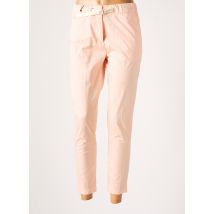WHITE SAND - Pantalon 7/8 rose en coton - Femme - Taille 40 - Modz