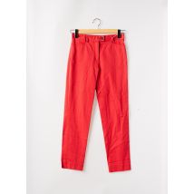 PABLO GERARD DAREL - Pantalon droit rouge en coton - Femme - Taille 34 - Modz