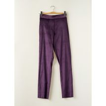 ISLOW - Pantalon droit violet en viscose - Femme - Taille 36 - Modz