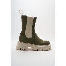 GIO+ - Bottines/Boots vert en cuir - Femme - Taille 38 - Modz