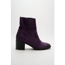 LES:VENUES - Bottines/Boots violet en cuir - Femme - Taille 36 - Modz