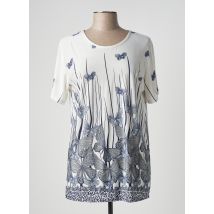 YUE SHENG - Tunique manches courtes blanc en polyester - Femme - Taille 44 - Modz