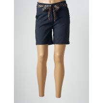 MADE IN ITALY - Bermuda bleu en coton - Femme - Taille 36 - Modz