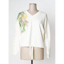 GUESS - Sweat-shirt beige en coton - Femme - Taille 34 - Modz