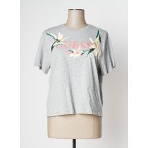 GUESS - T-shirt gris en coton - Femme - Taille 34 - Modz