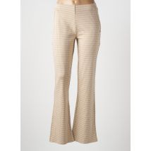 SURKANA - Pantalon flare beige en polyester - Femme - Taille 38 - Modz