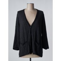 TRANSIT - Gilet manches longues noir en laine vierge - Femme - Taille 40 - Modz