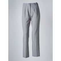 SYM - Pantalon droit gris en polyester - Femme - Taille 36 - Modz