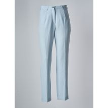 SYM - Pantalon droit bleu en polyester - Femme - Taille 36 - Modz