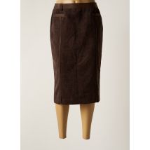 FRANCOISE DE FRANCE - Jupe mi-longue marron en polyester - Femme - Taille 38 - Modz