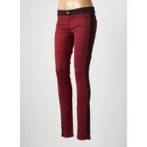 CURRENTE/ELLIOTT - Pantalon slim rouge en coton - Femme - Taille W27 - Modz