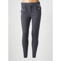 MONTAR - Pantalon slim gris en polyamide - Femme - Taille 46 - Modz