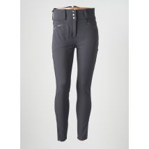 MONTAR - Pantalon slim gris en polyamide - Femme - Taille 34 - Modz