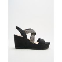 MARCO TOZZI - Sandales/Nu pieds noir en textile - Femme - Taille 40 - Modz