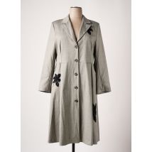 SEMIOLOGY - Manteau long gris en polyester - Femme - Taille 44 - Modz