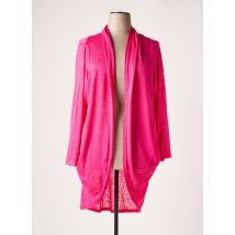 FRANCK ANNA - Gilet manches longues rose en viscose - Femme - Taille 50 - Modz