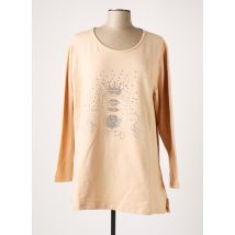 SOPHIA CURVY - Top beige en coton - Femme - Taille 56 - Modz