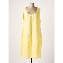 KOKOMARINA - Robe mi-longue jaune en lin - Femme - Taille 44 - Modz