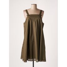 SEMIOLOGY - Robe mi-longue vert en coton - Femme - Taille 48 - Modz