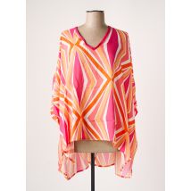 MAT. - Tunique manches longues rose en viscose - Femme - Taille 46 - Modz