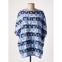 MAT. - Pull tunique bleu en coton - Femme - Taille 48 - Modz