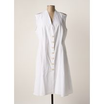 SEMIOLOGY - Robe mi-longue blanc en coton - Femme - Taille 44 - Modz