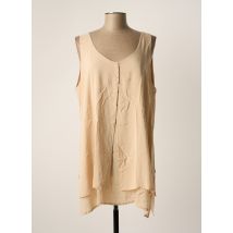 SEMIOLOGY - Tunique sans manche beige en viscose - Femme - Taille 48 - Modz