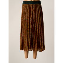 SEMIOLOGY - Jupe longue orange en polyester - Femme - Taille 44 - Modz