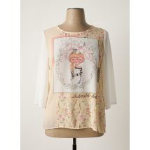 LOURDES CASTILLO - Top beige en polyester - Femme - Taille 50 - Modz
