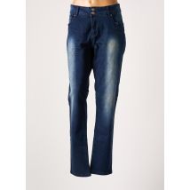 IMITZ - Jeans coupe slim bleu en coton - Femme - Taille 48 - Modz