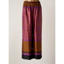 MAT FASHION - Pantalon large violet en polyester - Femme - Taille 42 - Modz
