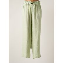 YESTA - Pantalon large vert en lin - Femme - Taille 52 - Modz