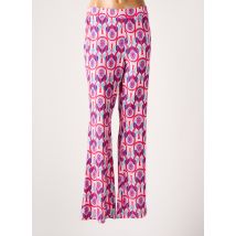 LOURDES CASTILLO - Pantalon flare rose en polyester - Femme - Taille 44 - Modz