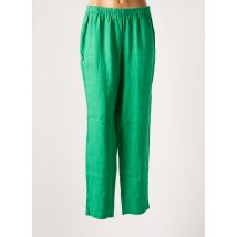 KOKOMARINA - Pantalon droit vert en lin - Femme - Taille 44 - Modz