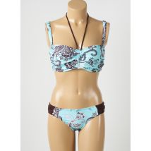 SALÉE - Maillot de bain 2 pièces bleu en polyamide - Femme - Taille TU - Modz