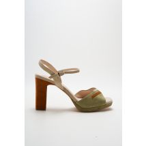 LODI - Sandales/Nu pieds vert en cuir - Femme - Taille 39 - Modz
