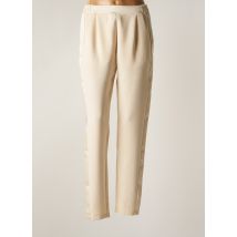 STUDIO PARISIEN - Pantalon slim beige en polyester - Femme - Taille 36 - Modz